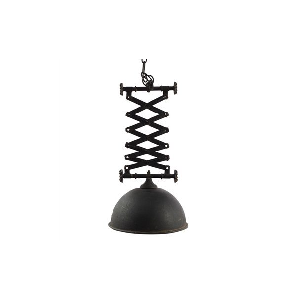 Rustik loftlampe i industrielt look